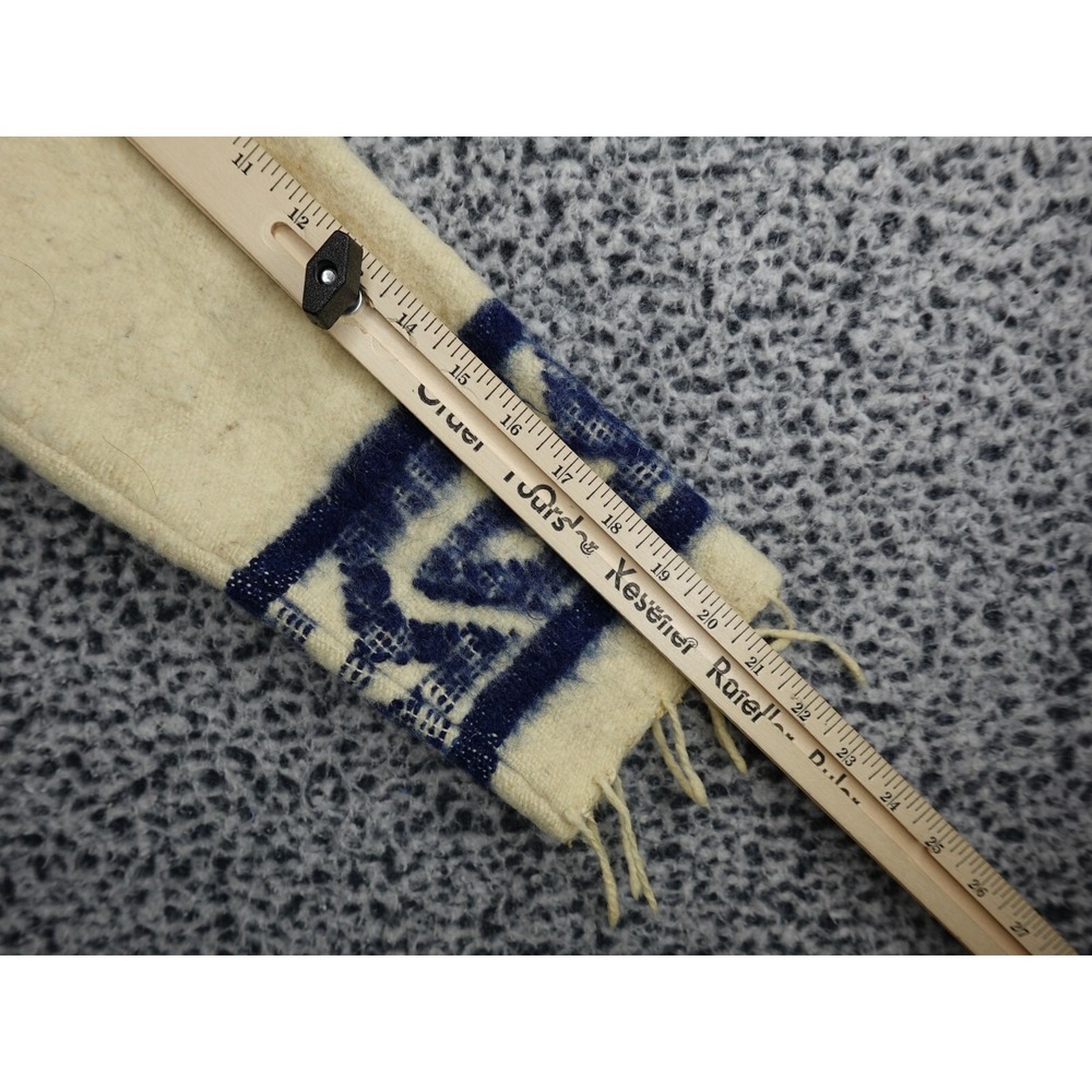 Vintage 50s Mens Medium Wool Knit Fringed Southwestern Birds Full Zip Jacket‎ - Picture 10 of 16